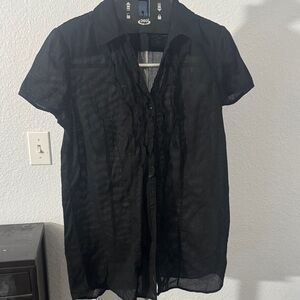 Style & Co. Black Button Down Shirt